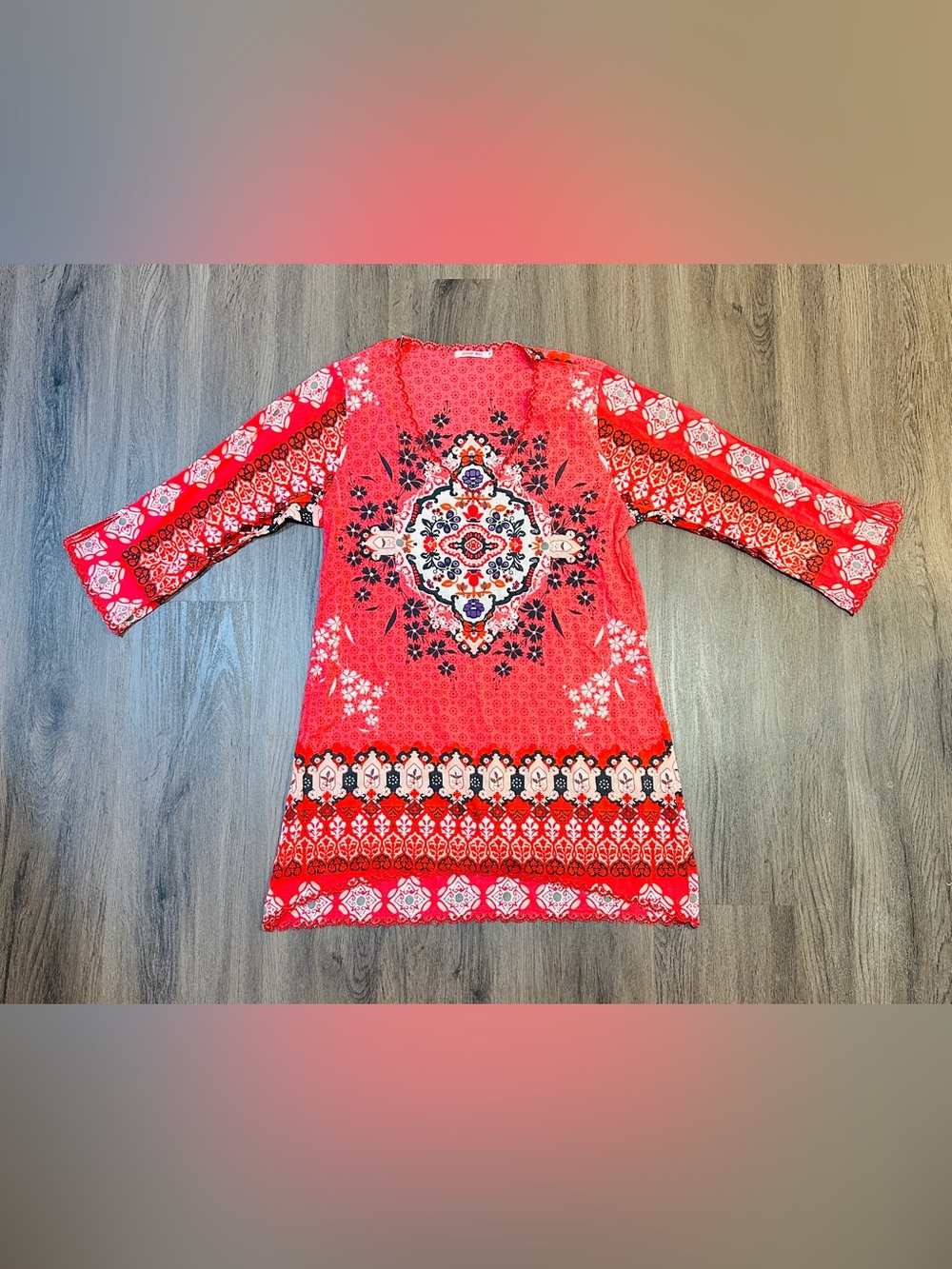 Johnny Was Women’s Size Small Boho Print Mini Dress
